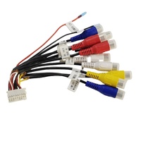 Câble audio radio RCA 18 broches, faisceau de câblage, accessoires de voiture radio, adaptateur de microphone pour caisson de basses, câble RCA 18 broches, faisceau de câblage