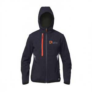 เสื้อแจ็คเก็ตซอฟต์เชลล์ Ttake สีน้ำเงิน ไซส์ 3XL สำหรับทำงาน - Product Image 2