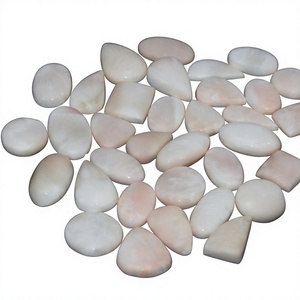 FAIJAN GEMS Scolecite Naturelle, Pierre Précieuse en Vrac, Cabochon en Cristal Poli de Formes Mixtes, Toutes Tailles, du Rajasthan, pour la Fabrication de Bijoux - Product Image 1