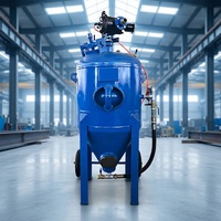 Machine de sablage à haute vitesse de type ouvert portable pour les projets de nettoyage industriel à grande échelle