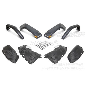 Pour Jeep Wrangler 2018-2024 : Garnitures d'ailes de roue, kit carrosserie pour sourcils de roue, élargisseurs d'ailes, pièces extérieures - Product Image 6