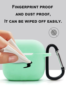 Custodia Protettiva Completa in Silicone Morbido Antiurto con Portachiavi per <span class=keywords><strong>Apple</strong></span> AirPods 4 - Product Image 4