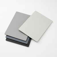 Panneau composite en aluminium brillant 4 mm 1220x2440 mm, revêtement FEVE, blanc nacré, panneau ACM pour façades de bâtiments commerciaux