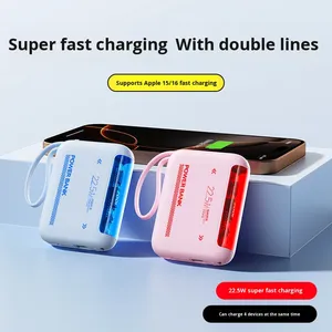 2026 Tendance Produit 22.5W Charge Rapide Type-C Power Bank 10000mAh Portable Compact Logo Personnalisé Gan <span class=keywords><strong>Tech</strong></span> Japon - Product Image 5