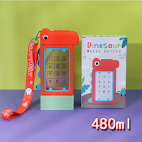 Gobelet à paille créatif Yafeiqi Dinosaure Haute Qualité Esthétique avec Conception Anti-Fuite et Sangle Portable pour Enfants