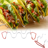 Maßgefertigter Taco-Halter aus Edelstahl, Pancake-Halter