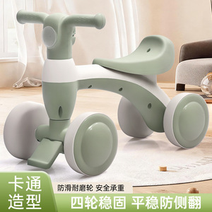 Draisienne pour enfants - Trottinette sans pédales pour bébé de 3 ans, draisienne d'apprentissage à quatre roues avec musique et lumières - Product Image 2