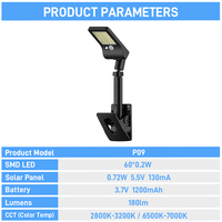 Lampes solaires étanches IP65 Solarup pour extérieur, détecteur de mouvement LED, jardin, installation facile