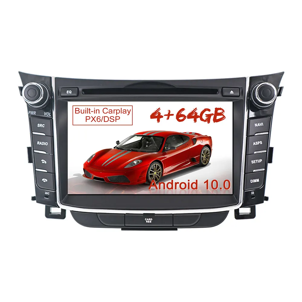 Автомагнитола 2DIN на Android 11 для Hyundai I30 Elantra GT 2012 2013 2014 2015 2016, автомобильный мультимедийный плеер, навигация, GPS-радио