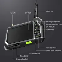 Endoscope Teslong NTS500 à double objectif 5,5 mm 1080P, caméra d'inspection IP67, boroscope pour la vérification du moteur de voiture, la réparation des canalisations et des égouts