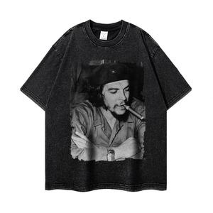 T-shirt Premium de Haute Qualité 100% Coton 210gsm, T-shirt Premium Surdimensionné, Impression Sérigraphique en Relief du Logo, T-shirt Uni pour Hommes - Product Image 2