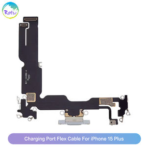 Cable Flexible para Puerto de Carga Dock para <span class=keywords><strong>iPhone</strong></span> 15 Plus, Repuesto de <span class=keywords><strong>Cargador</strong></span> USB con Micrófono, Conector de Audio y Antena Flexible - Product Image 3