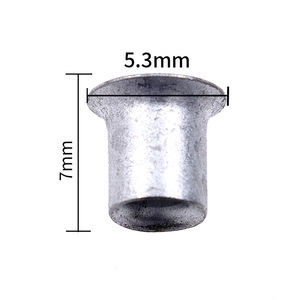 Rivet en aluminium de 5,3 mm de diamètre et 7 mm de longueur pour la fabrication de fixations automobiles - Product Image 1
