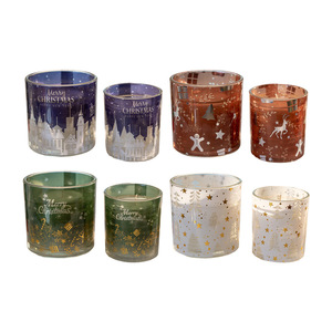 Ensemble cadeau de bougies parfumées en cire de soja de luxe haut de gamme avec lumière <span class=keywords><strong>LED</strong></span> intégrée, en forme de tasse, pour l'aromathérapie, cadeau de Noël pour elle, romantique - Product Image 3