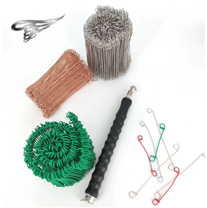 Attaches pour barres d'armature en acier inoxydable de 6 pouces, calibre 16 |   1000 pièces de boucles doubles pour clôtures en béton, projets extérieurs - Product Image 5