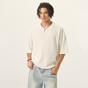 <span class=keywords><strong>เสื้อ</strong></span>ยืดทรงบ็อกซี่ แขนสั้น หนัก 280 กรัม <span class=keywords><strong>ลาย</strong></span>เกล็ดมังกร ขอบดิบ สีพื้น สไตล์เรโทร สำหรับผู้ชาย <span class=keywords><strong>เสื้อ</strong></span>ผ้าสตรีทแวร์ - Product Image 5