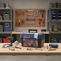 Set de Juego de Herramientas de Construcción de Juguete, Edición de Exhibición de la Gama de Selección del Catálogo Global para Reventa en Tiendas de Juguetes