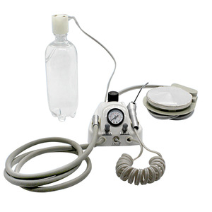 เครื่องกรอฟันแบบพกพาพร้อมโครงพลาสติกเรียบง่าย ตั้งโต๊ะ แบบ 4 รู และ 2 รู  มีแหล่งจ่ายไฟฟ้า  พร้อมจำหน่าย - Product Image 2