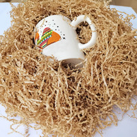 Papier déchiqueté froissé biodégradable brun et coloré en gros, 100g, pour emballage de bonbons, chocolats et décorations de boîtes cadeaux