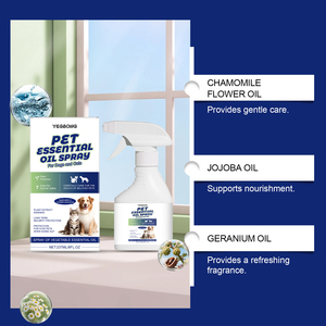 Spray pour animaux de compagnie à l'<span class=keywords><strong>huile</strong></span> <span class=keywords><strong>essentielle</strong></span> végétale 237 ml, parfum lavande, nettoyage quotidien, anti-moustiques, chats, chiens - Product Image 5