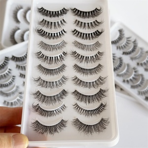 Nouvelles extensions <span class=keywords><strong>de</strong></span> cils 2026 <span class=keywords><strong>à</strong></span> application facile, bande ultra-fine transparente en fibre PBT coréenne, pour faux cils en vison synthétique sans cruauté animale - Product Image 2