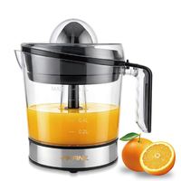 Extracteur de jus d'agrumes électrique AKANE A.81879 18W 1.0L 65RPM à rotation bidirectionnelle, démarrage rapide, nettoyage facile, pour oranges et citrons