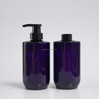 Bouteille pompe personnalisée 500 ml en PET vide pour shampoing, gel douche, soins de la peau, avec plusieurs options de pompe