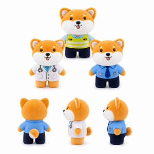Ensemble de jouets en peluche <span class=keywords><strong>chien</strong></span> Shiba mignon de 8 pouces pour jeux d'imitation et prix de machines à griffes - Product Image 1