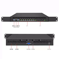 BKHD C246 1U 网络服务器 8 LAN 2.5G Intel I226V LGA1151 i3 i5 i7 Xeon 10G SFP+ 防火墙设备