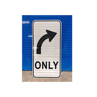 Panneaux de signalisation routière en aluminium, rectangulaires, blancs, avec film réfléchissant de quatrième qualité, imprimés UV, 60 cm, personnalisables