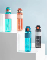 Bouteille d'eau en plastique réutilisable, grande, portable, anti-fuite, anti-chute, écologique, pour l'extérieur, vente en gros d'usine