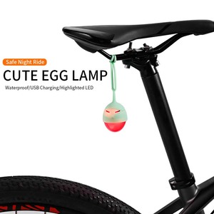 Feu arrière vélo boules de vélo feu arrière avertissement vélo nuit oeuf boule pour cycle - Product Image 2
