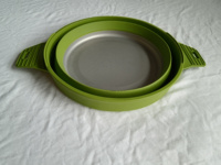 Grand pot de camping en silicone résistant à la chaleur pour réchaud de camping