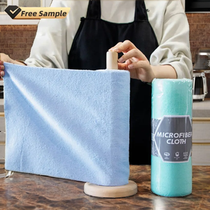 マイクロファイバーロールタオル多目的クリーニング布カーキッチン用食器洗い用ラグクイックドライキッチンタオル - Product Image 6