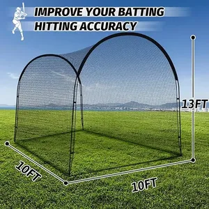 BC02 Jaula de Bateo Económica para Entrenamiento de Béisbol, Directo de Fábrica, Estructura de Fibra de Vidrio, Red de Poliéster, Color/Logotipo Personalizado, China - Product Image 3