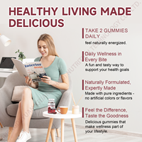 OEM Private Label Vrouwelijke Balans Supplementen Suiker Vrije Gummies voor Immuunondersteuning & Vaginale Gezondheid en Antioxidanten Volwassenen 60