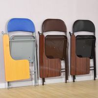 Chaises pliantes pour salle de classe, salle de réunion, formation, université, étudiants, avec tablette d'écriture