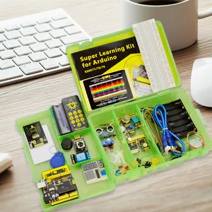Kit educacional para aprendizagem, kit de componentes eletrônicos para aprendizagem de programação de placa Arduino V4.0