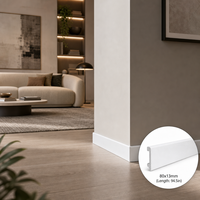 Plinthe PS au design minimaliste, résistante à l'humidité, durable, écologique, anti-insectes, installation facile pour hôtels et hôpitaux