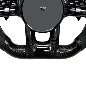 Volant en cuir et fibre de carbone YZ pour Mercedes Benz 809 <span class=keywords><strong>AMG</strong></span> W203 W204 W205 W211 W212 W213 W218 W221 W167 C63 GLE350 - Product Image 2