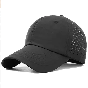 Logo personnalisé casquette de course à séchage rapide coupe au laser trou de perforation Golf maille Performance chapeau de camionneur