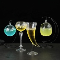 Verres à vin et à martini en forme de corps, verres à boire pour fêtes, verres de bar, verres à cocktail uniques en forme de cœur, de corne de bœuf, de tuyau, de méduse, pour femmes