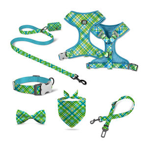 Conjunto de arnés para perros con patrón personalizado MIDEPET, suministros para mascotas de nailon de alta calidad, Collar ajustable personalizado, pañuelo de plomo acolchado - Product Image 3