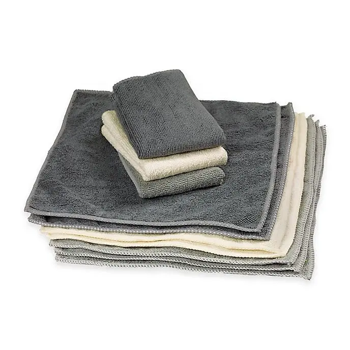 Meita घर कस्टम मुद्रित लोगो microfiber रसोई तौलिया सफाई त्वरित सूखी धोने microfiber तौलिया