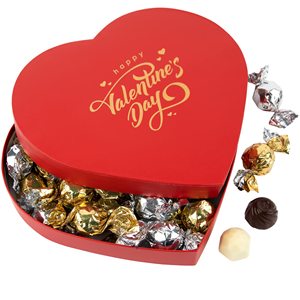Tùy chỉnh các loại người sành ăn sô cô la bao bì Kraft hộp các tông màu đỏ hình trái tim Ngày Valentine Hộp quà tặng sang trọng - Product Image 4