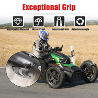 Repose-pieds avant en aluminium en forme de grande chauve-souris pour conducteur, pour Can-Am Ryker 600 900 Rally Edition 2019-2024