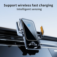 Supporto per auto F18 caricabatterie Wireless ricarica rapida navigazione rilevamento intelligente universale 360 gradi stabile Anti Shake