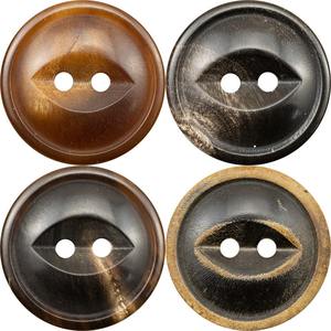 Botón de Costura de Cuerno Natural de Búfalo, Estructura Resistente y Duradera, Pulido, Moderno, para Abrigos, Chaquetas, Ropa de Diseñador, CRAFT ZONE EXPORT - Product Image 1