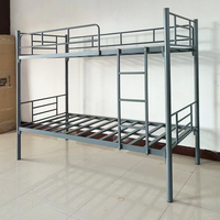 Lits superposés modernes en métal pour adultes avec structure en acier pour salon, hôtel ou hôpital en promotion