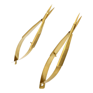Tijeras Micro de Acero Inoxidable con Punta Recta y Curva para Cejas, Manicura, Manualidades, Corte, Herramienta de Salón de Belleza - Product Image 4